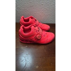 Inov-8 Fastlift 370 Weightlifting Shoes Womens 8 Mens 6.5 Pink BOA Training Gym